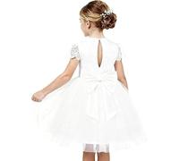 GRACE KARIN Girl Princess Tulle Dresses Short Sleeves Lace A-line Dress