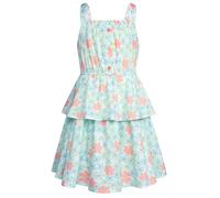 GRACE KARIN Girls Light Green Floral Print Sun Dress Summer Sleeveless Princess Cake Dress Green 5-6 Years