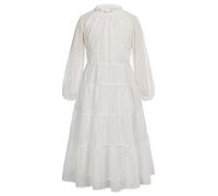 GRACE KARIN Kids Girls Summer A Line Maxi Dresses Long Sleeve Princess Tiered Dresses White 14 Years