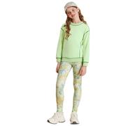 GRACE KARIN Kids Tracksuit Set Girls Long Sleeve Top Pullover Sweatshirt Trousers Clothing Sets Light Green 8-9 Years