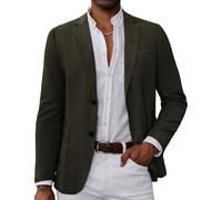 GRACE KARIN Men's Casual Blazer Suit Jackets 2 Button Lightweight Sport Coats, Dark Green, XL