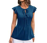 GRACE KARIN Women Crewneck Basic T Shirt Summer Going Out Dating Birthday Outfit Loose Tunic Shirt L Navy Blue