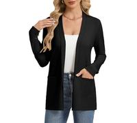 GRACE KARIN Women Lightweight Cardigans Summer Elegant Lapel Long Sleeves