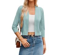 GRACE KARIN Women's 3/4 Sleeves Open Front Short Cardigans Daily Shrugs