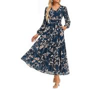 GRACE KARIN Women's A-line Maxi Dress Summer Floral Wedding Guest Dresses