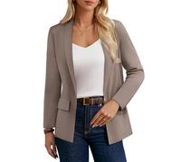 GRACE KARIN Women's Cardigans Elegant Long Sleeves Lightweight V Neck Cardigan Button Down Cardigans Coffee XL