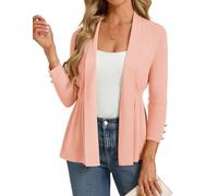 GRACE KARIN Women's Cardigans Ladies 3/4 Sleeves Elegant Slim-Fit Cardigan