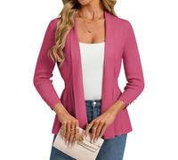 GRACE KARIN Women's Cardigans Ladies 3/4 Sleeves Elegant Slim-Fit Cardigan