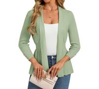 GRACE KARIN Women's Cardigans Ladies 3/4 Sleeves Elegant Slim-Fit Cardigan
