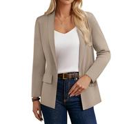 GRACE KARIN Women's Cardigans Lightweight V-Neck Cardigan Long Sleeves Button Down Cardigans with Pocket Apricot M