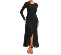 GRACE KARIN Women's Long Sleeve Figure-Hugging Evening Dress with Slit