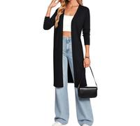 GRACE KARIN Womens Long Sleeve Open Front Long Cardigans Lightweight Pocket