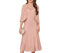 GRACE KARIN Women's Mother of The Bride Dresses Wedding Guest Dresses for Women Pink XL