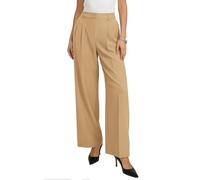 GRACE KARIN Women's Spring/Summer Elegant Office Palazzo Trousers Casual Straight Leg High Waist Trousers Elastic Waistband Khaki L