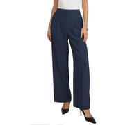 GRACE KARIN Womens Trousers Classic High Waist Office Trousers Straight Trousers with Pockets Navy Blue XL