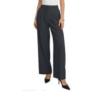 GRACE KARIN Women's Wide Leg High Waist Business Trousers Paperbag Pull-On Trousers with Pockets Dark Grey M