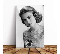 Grace Kelly (2) Canvas Print | Gallery Wrapped 30mm Frame Wall Art | 24x16 inches | Ready to Hang | Modern Picture | Living Room Bedroom Lounge Office