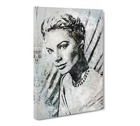 Grace Kelly Canvas Print | Gallery Wrapped 30mm Frame Wall Art | 24x16 inches | Ready to Hang | Modern Picture | Living Room Bedroom Lounge Office