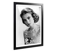 Grace Kelly Framed Wall Art Print A2 Black