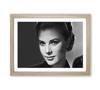 Grace Kelly Modern Framed Print | A2 Oak Framed Wall Art | Ready to Hang | Modern Nature Picture | Living Room Bedroom Lounge Office