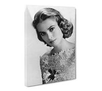 Grace Kelly No.2 Canvas Print | Gallery Wrapped 30mm Frame Wall Art | 20x14 inches | Ready to Hang | Modern Picture | Living Room Bedroom Lounge Office