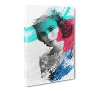 Grace Kelly No.2 V2 Canvas Print | Gallery Wrapped 30mm Frame Wall Art | 30x20 inches | Ready to Hang | Modern Picture | Living Room Bedroom Lounge Office
