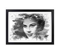 Grace Kelly V3 Framed Print | A2 Black Framed Wall Art | Ready to Hang | Modern Nature Picture | Living Room Bedroom Lounge Office