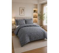 Grace King Size Duvet Cover Sets with Matching Pillowcases in Charcoal grace Charcoal King