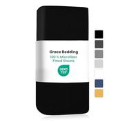 Grace King Size Fitted Sheets Extra Deep Pocket 40 cm (16 inches) Durable Elastic Bed Sheets - Premium Microfiber Fitted Sheets King Size - Ultrasoft Hypoallergenic Fade Resistant