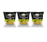 Grace Lime Plantain Chips 85g Pack of 3 Vegan Citrus Salted Bites High in Fibre Gluten Free Banana Crisps Snack with Welari Thank You Card | (3pack) (255g)