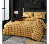 Grace Luxury Microfiber Duvet Cover Set Ultrasoft Breathable Bedding Sets in Gold | Size: Single grace Gold Single