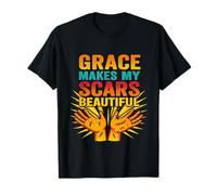 Grace Makes Scars Beautiful - Inspirational Christian Gift T-Shirt
