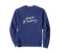 Grace & Mercy Christian Minimalist Faith Script Sweatshirt