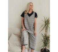 Grace Multicolour Check Print Reversible Wide Leg Jumpsuit Turtledove London Multi 18-22