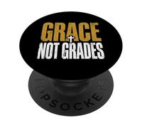 Grace Not Grades Christian Teacher Jesus Faith Bible PopSockets Adhesive PopGrip