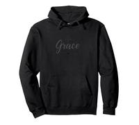 Grace Not Perfection Christian Men Faith Inspirational Pullover Hoodie, Adult Unisex, Black, XXL