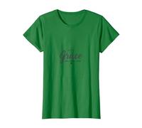 Grace Not Perfection Christian Men Faith Inspirational T-Shirt, Women, Kelly Green, XXL