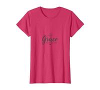 Grace Not Perfection Christian Men Faith Inspirational T-Shirt, Women, Red Heather, XXL