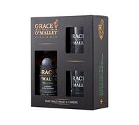 Grace O’Malley Blended Irish Whiskey, 40% ABV, 70cl and Two Branded Whiskey Tumblers Gift Pack