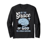 Grace of God Brain Tumor Survivor Cancer Brain Surgery Long Sleeve T-Shirt
