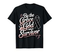 Grace of God Support Ribbon Skin Cancer Awareness T-Shirt