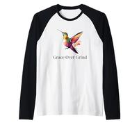Grace Over Grind Soft Life Motivation for Women Wellness Raglan Baseball Tee