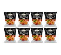 Grace Paprika Plantain Chips 85g Pack of 8 Vegan Salted Bites High in Fibre Gluten Free Banana Crisps Snack with Welari Thank You Card | (8pack) (680g)