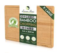Grace Premium Bamboo Chopping Board (Large, X-Large) in Brown | Size: 2 Pack grace Brown 2 Pack