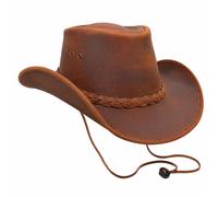 Grace Premium Leather Cowboy Hat Wide Brim Western Wear in Tan | Size: XL grace Tan XL