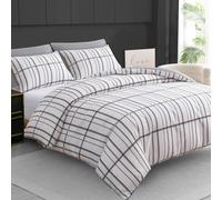Grace Premium Microfiber Reversible Double Duvet Set Ultrasoft Bedding in White | Size: Single grace White Single