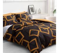 Grace Premium Soft Duvet Cover Set Microfiber Breathable Bedding Sets in Gold | Size: King grace Gold King