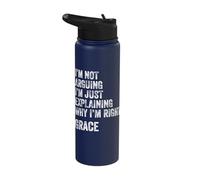 Grace Quote Funny Birthday Custom Name Idea Engineer Stainless Steel Insulated Water Bottle