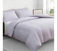 Grace Reversible Brushed Microfiber Duvet Cover Sets Hypoallegenic in Grey | Size: Super King grace Grey Super King