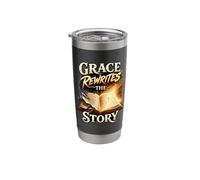 Grace Rewrites the Story. Forgiven and Free Stainless Steel Insulated Tumbler